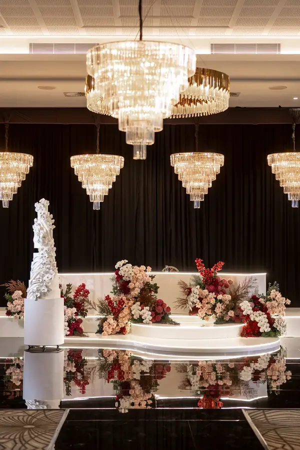 Luxury ballroom wedding styling Sydney